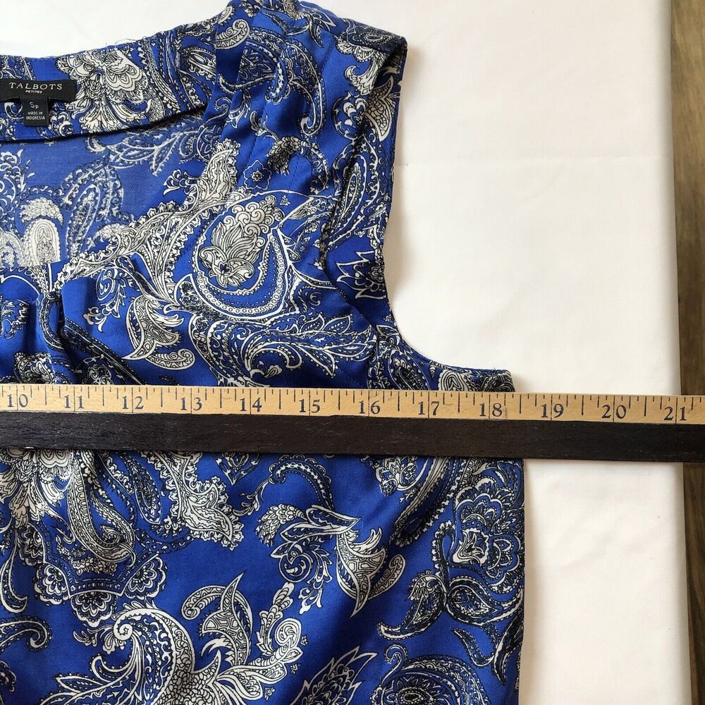 Talbots Blouse  Sleeveless - Picture 4 of 15